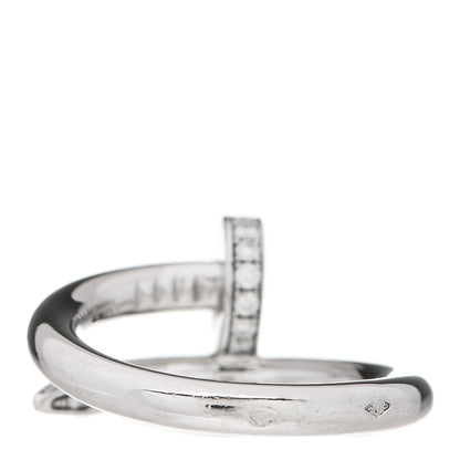 Cartier 18K White Gold Diamond Juste Un Clou Ring 49 4.75 3 of 7