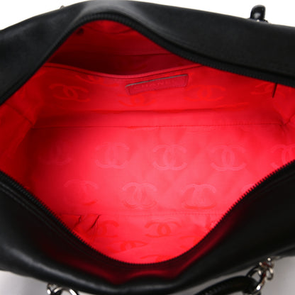 Chanel Calfskin Quilted Large Cambon Bowler Black 5 of 10