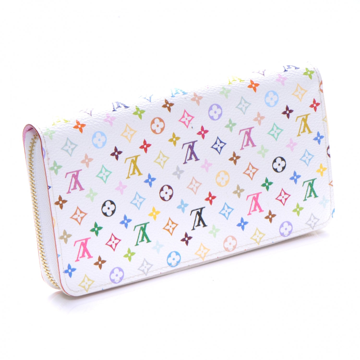 Louis Vuitton Monogram Multicolor Zippy Wallet White 3 of 7