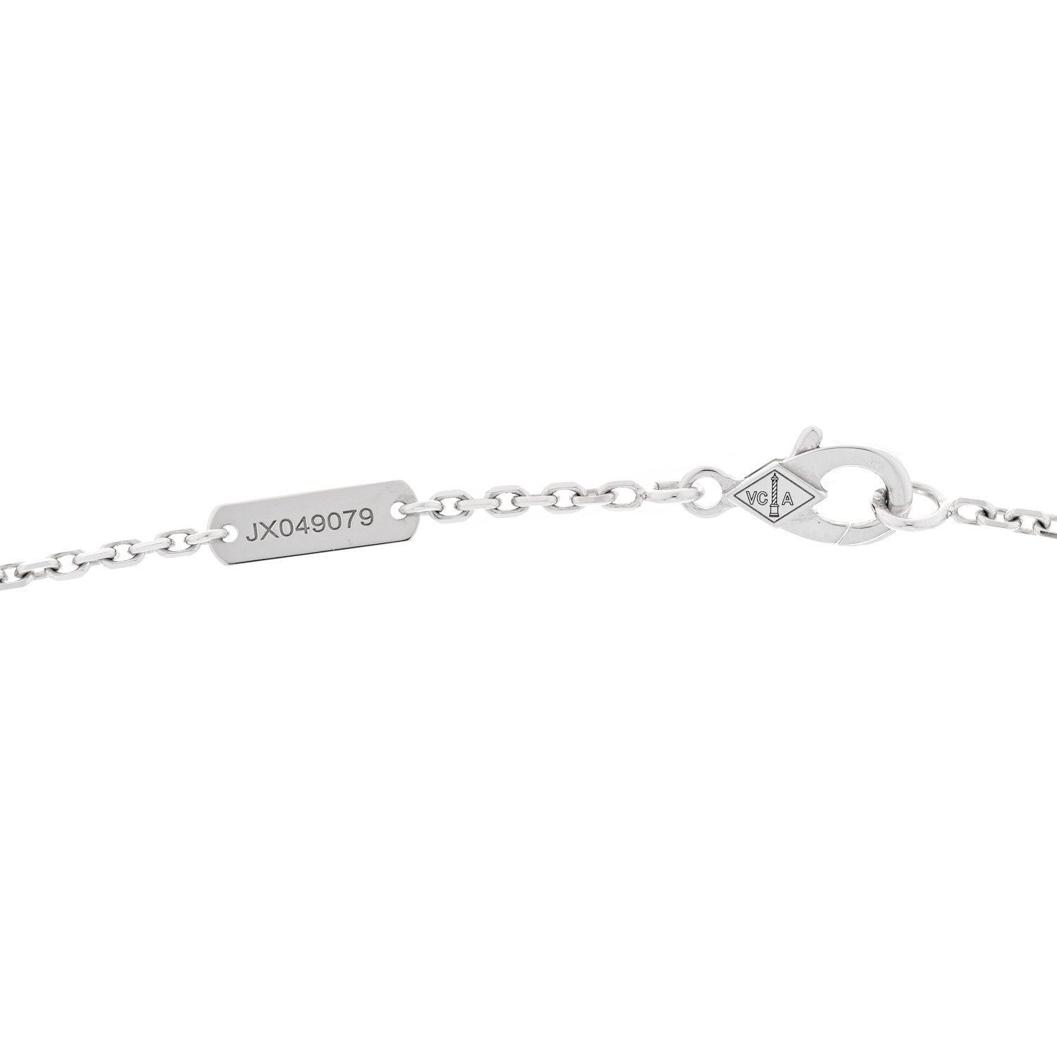 Van Cleef & Arpels 18K White Gold Diamond Two Butterfly Pendant Necklace 4 of 5