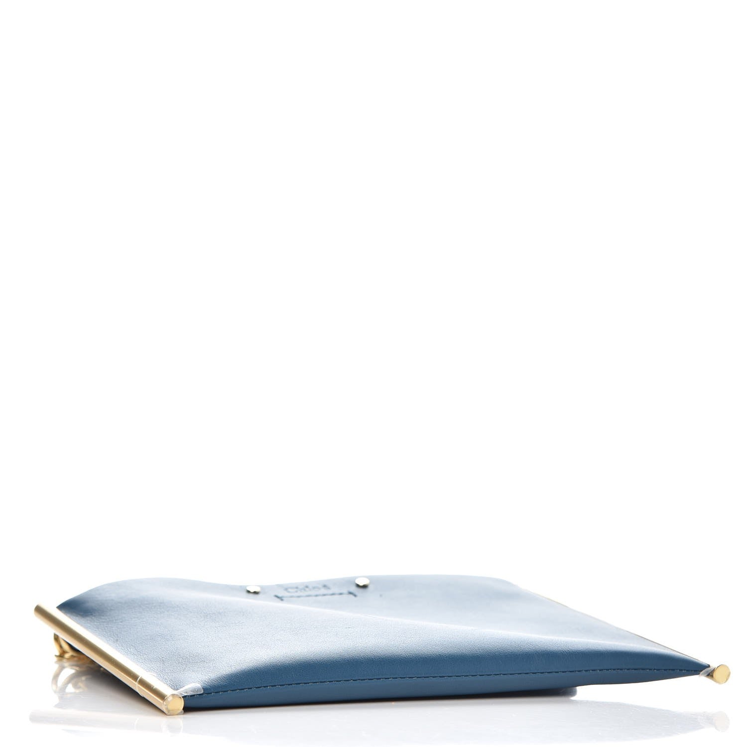 Chloe Calfskin Mini Roy Chain Pouch Vinyl Blue 4 of 9