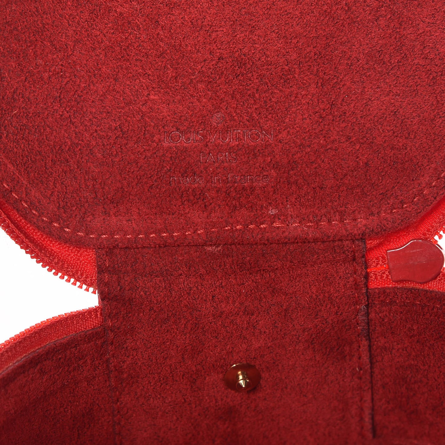 Epi Ecrin Bijoux 12cm Jewelry Box Case Rouge