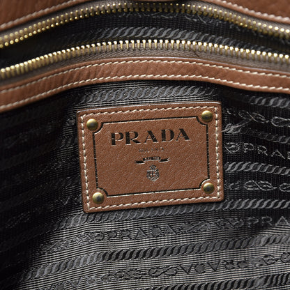 Prada Vitello Daino Tote Palissandro 7 of 13