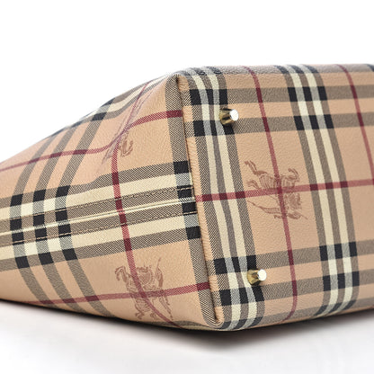 Burberry Haymarket Check Tote Chocolate 10 of 12