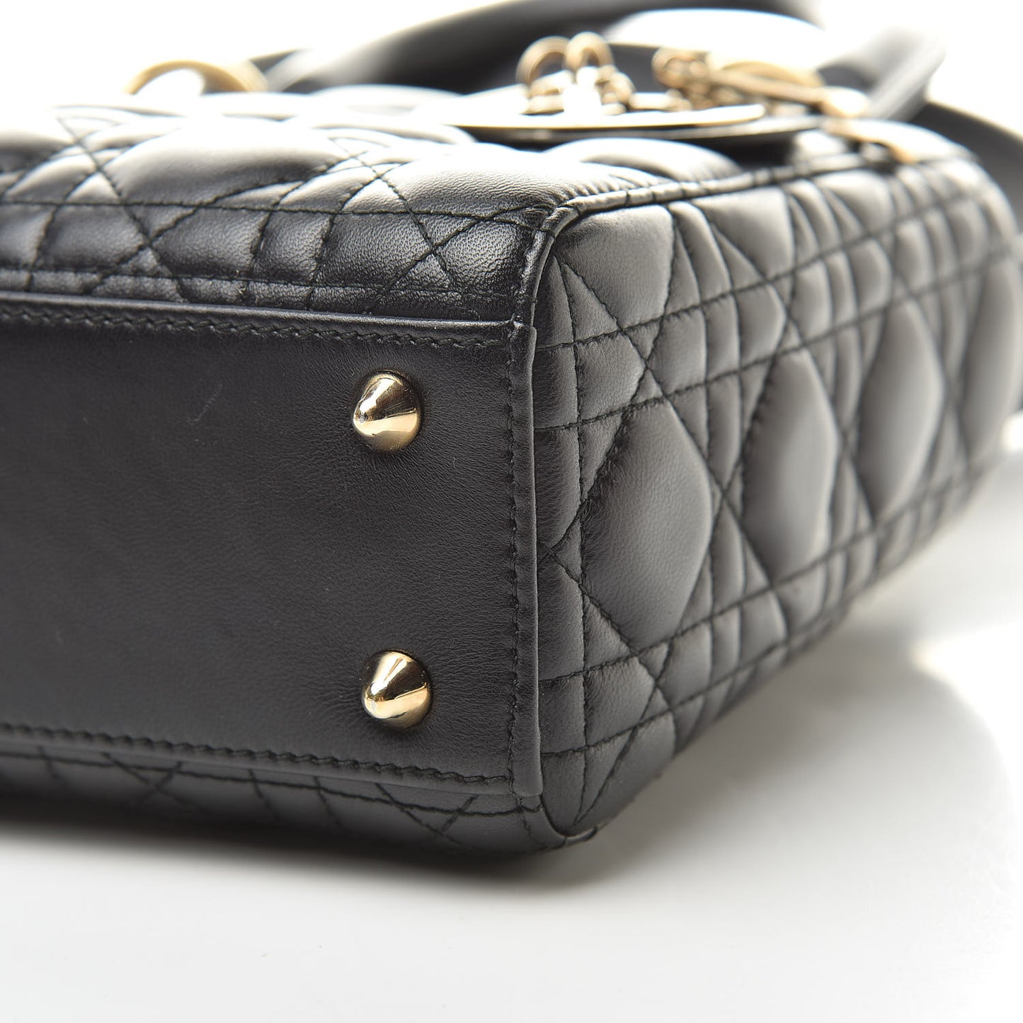 Lambskin Cannage Small My ABCDior Lady Dior Black