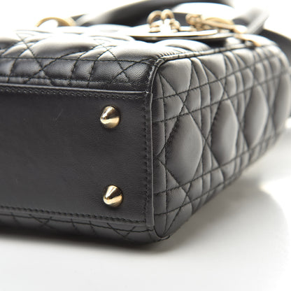 Christian Dior Lambskin Cannage Small My ABCDior Lady Dior Black 10 of 13