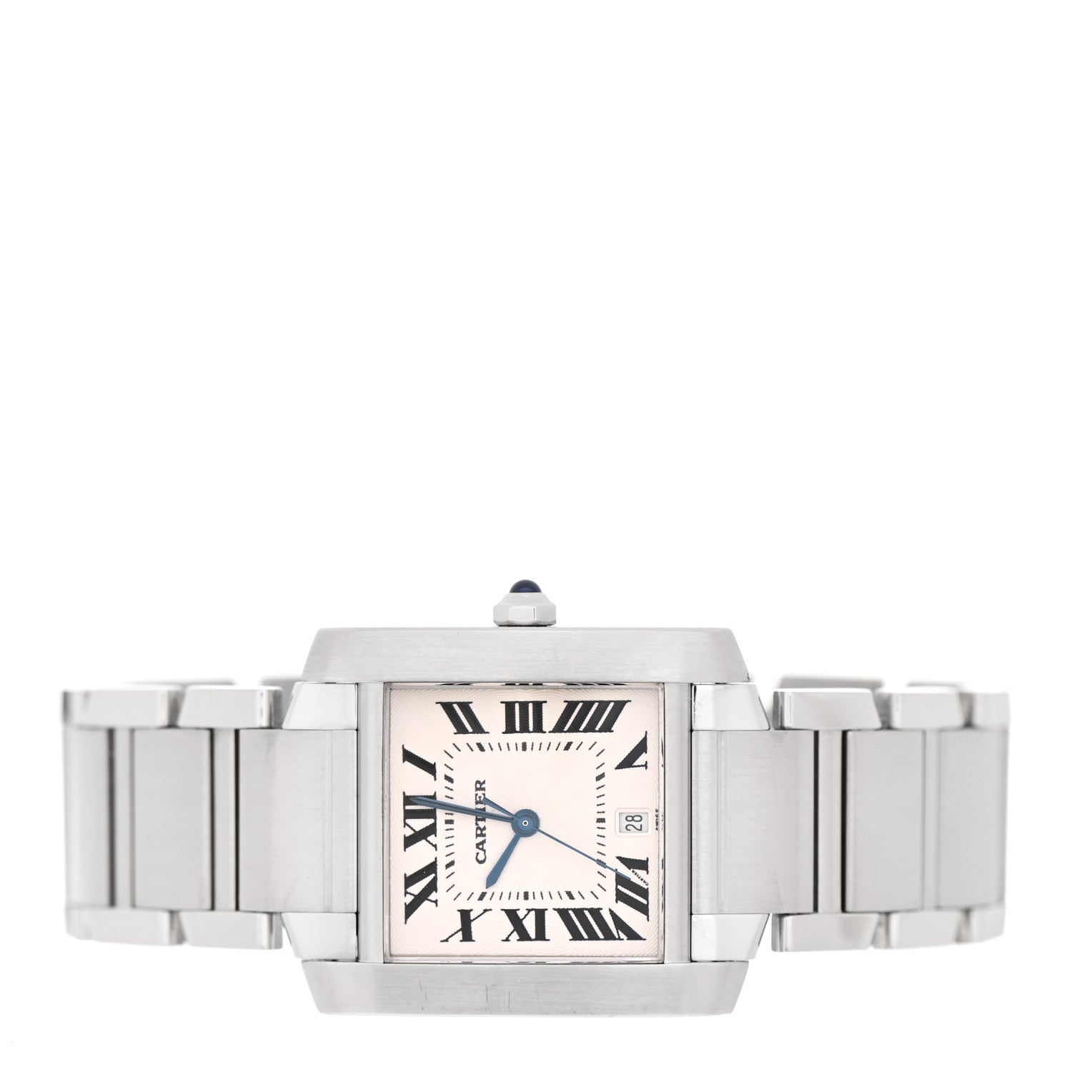 Cartier Stainless Steel 28mm Tank Francaise Automatic Watch 4 of 4