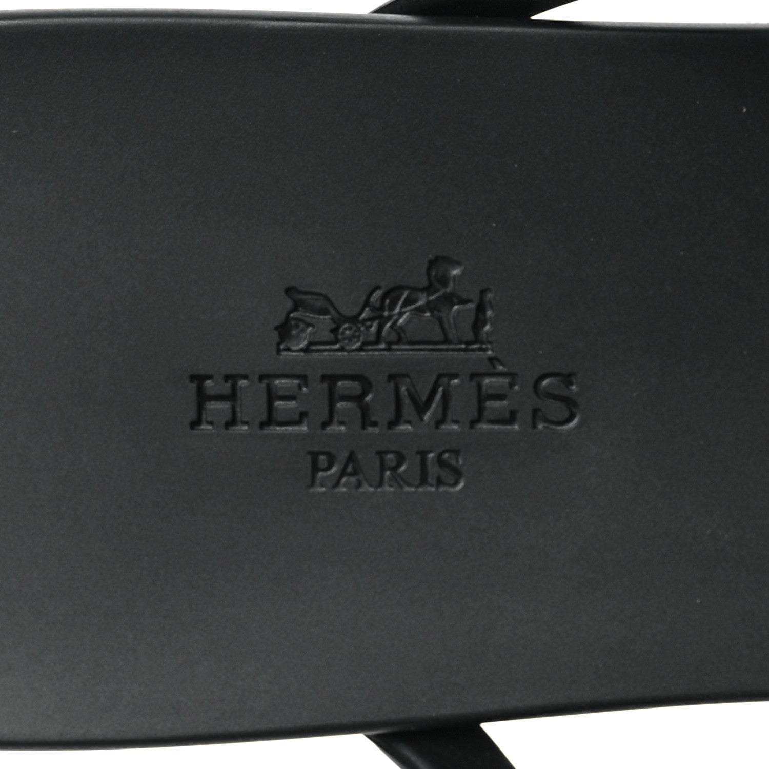 Hermes Rubber Womens Egerie Sandals 40 Black 7 of 9