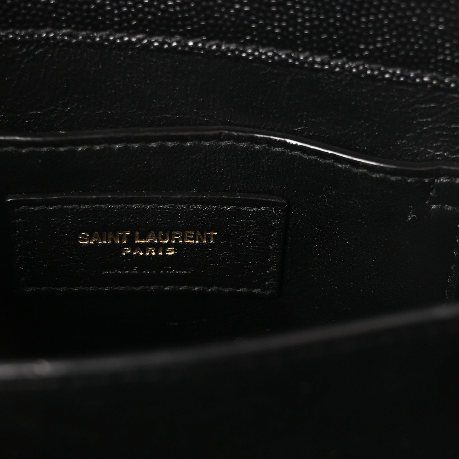 Saint Laurent Grain de Poudre Mini Classic Monogram Cassandra Top Handle Black 6 of 9