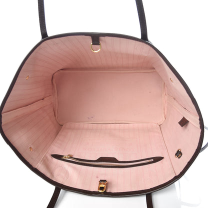 Louis Vuitton Damier Ebene Neo Neverfull MM Rose Ballerine 7 of 14