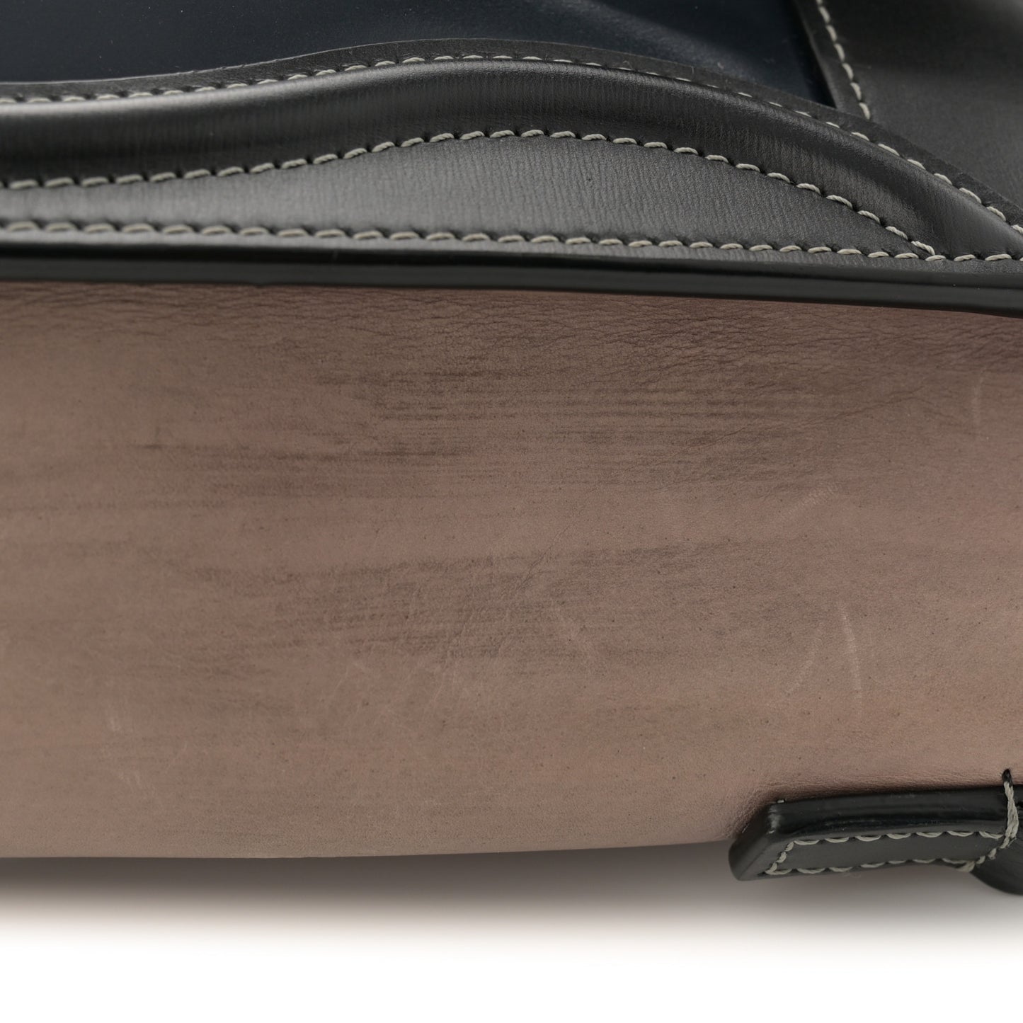 Glazed Calfskin Nano Bi-Color Luggage Dark Blue