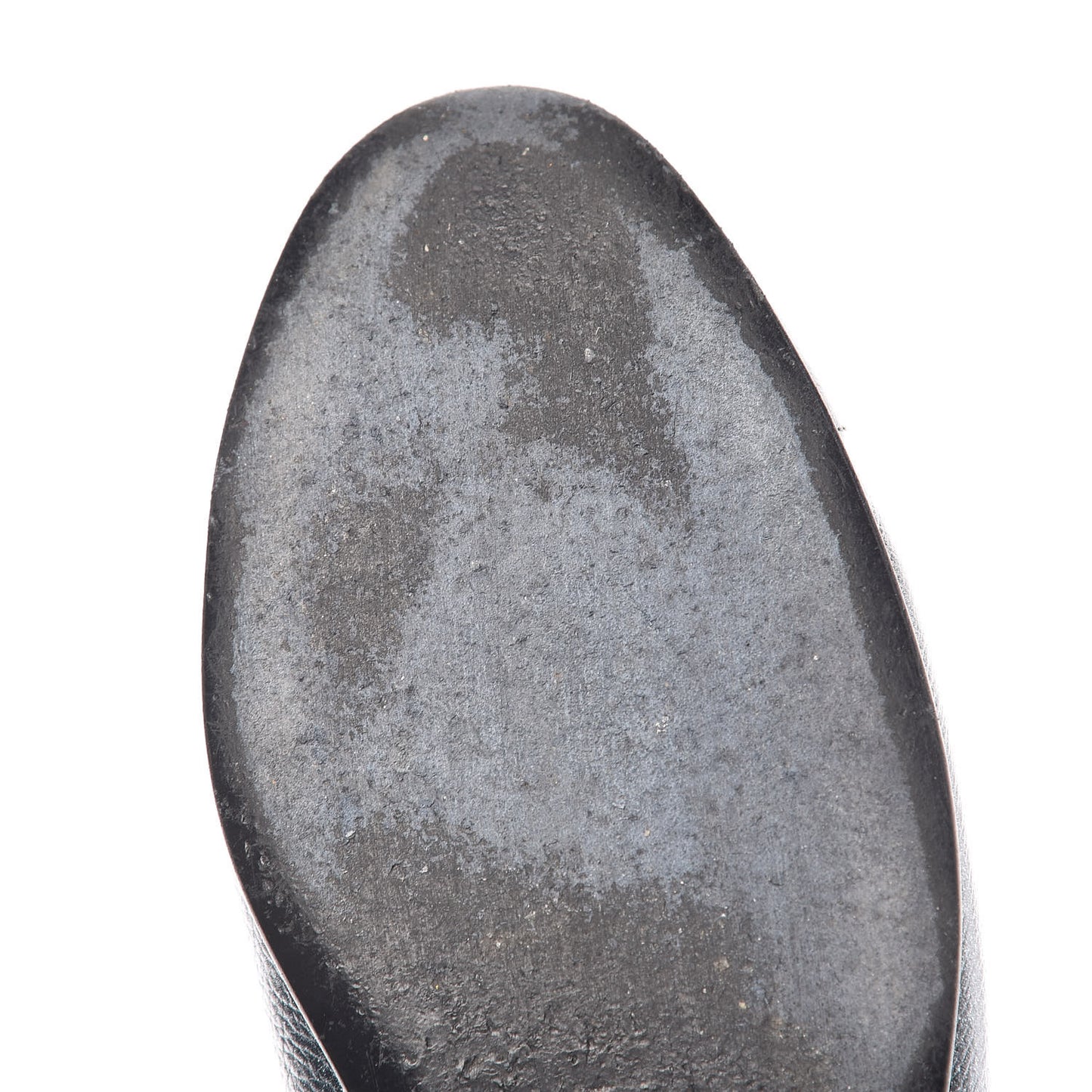 Metallic Calfskin Cap Toe CC Ballerina Flats 38.5 Silver