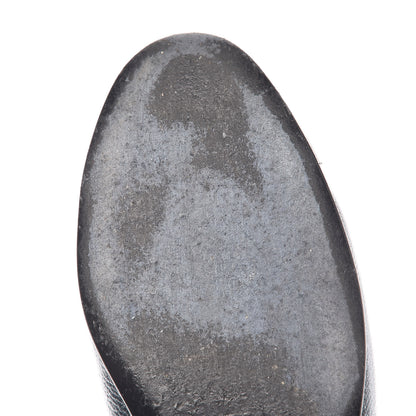 Chanel Metallic Calfskin Cap Toe CC Ballerina Flats 38.5 Silver 14 of 18