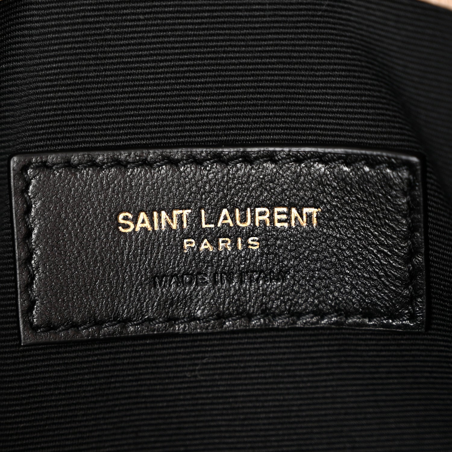 Saint Laurent Grain De Poudre Uptown Pouch Dark Beige 6 of 10