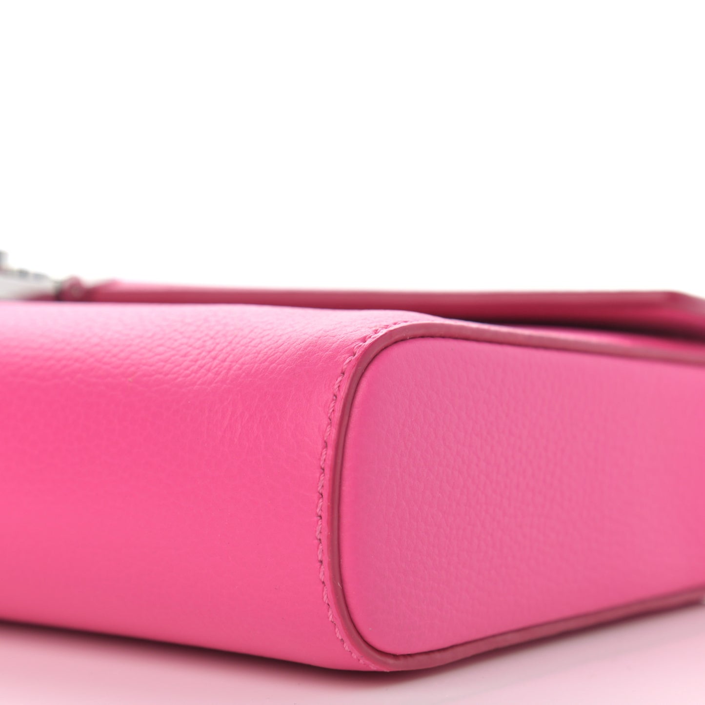Calfskin Large Patricia Wallet On Chain Pink