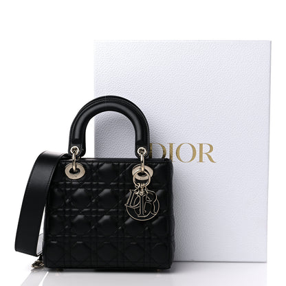 Christian Dior Lambskin Cannage Small My ABCDior Lady Dior Black 12 of 12