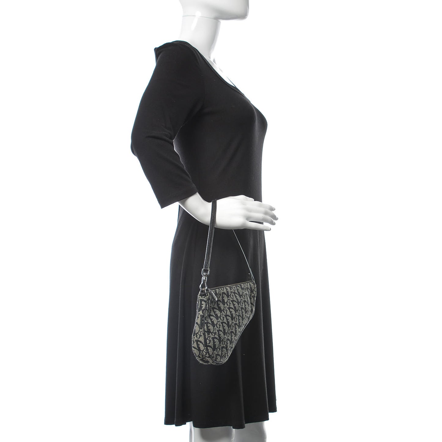Monogram Mini Saddle Pochette Black