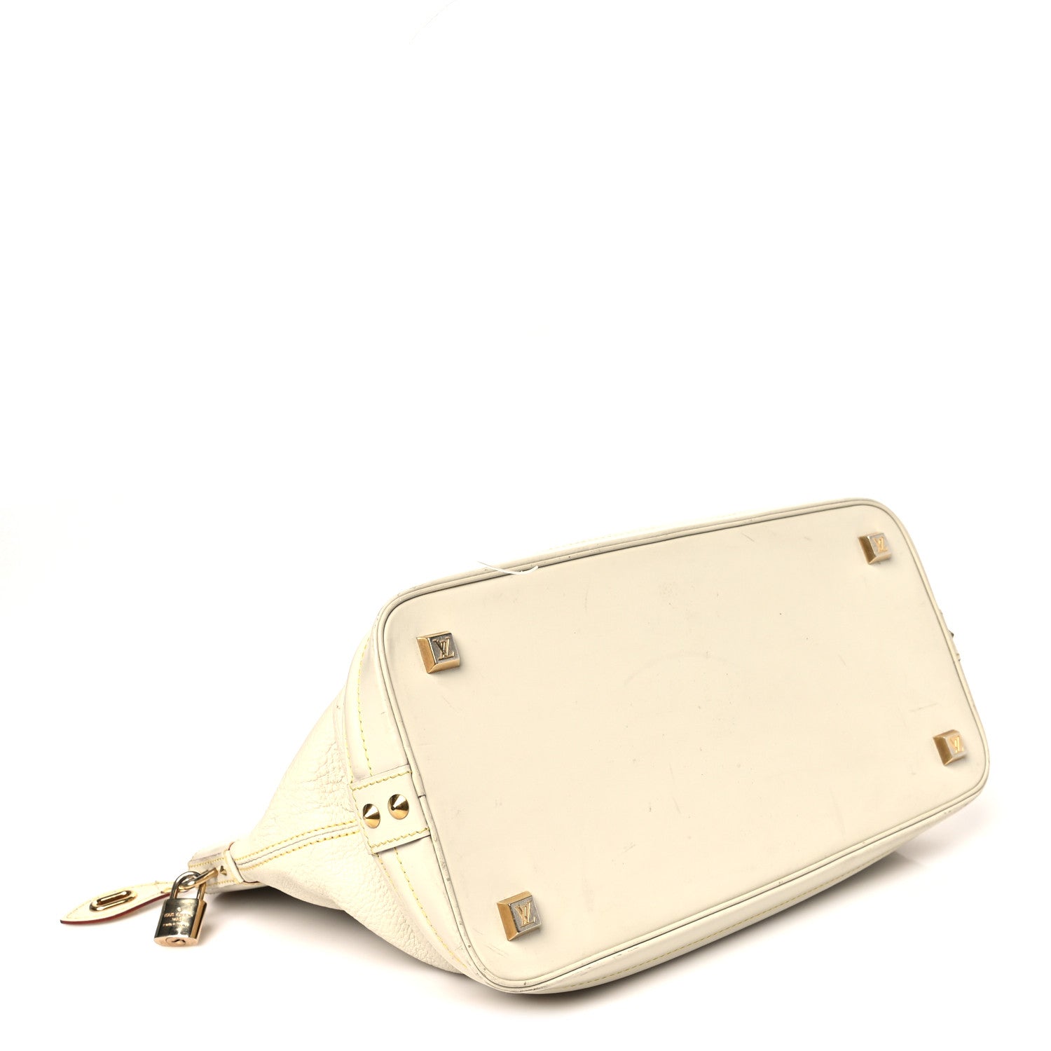 Louis Vuitton Suhali Lockit MM White 4 of 9