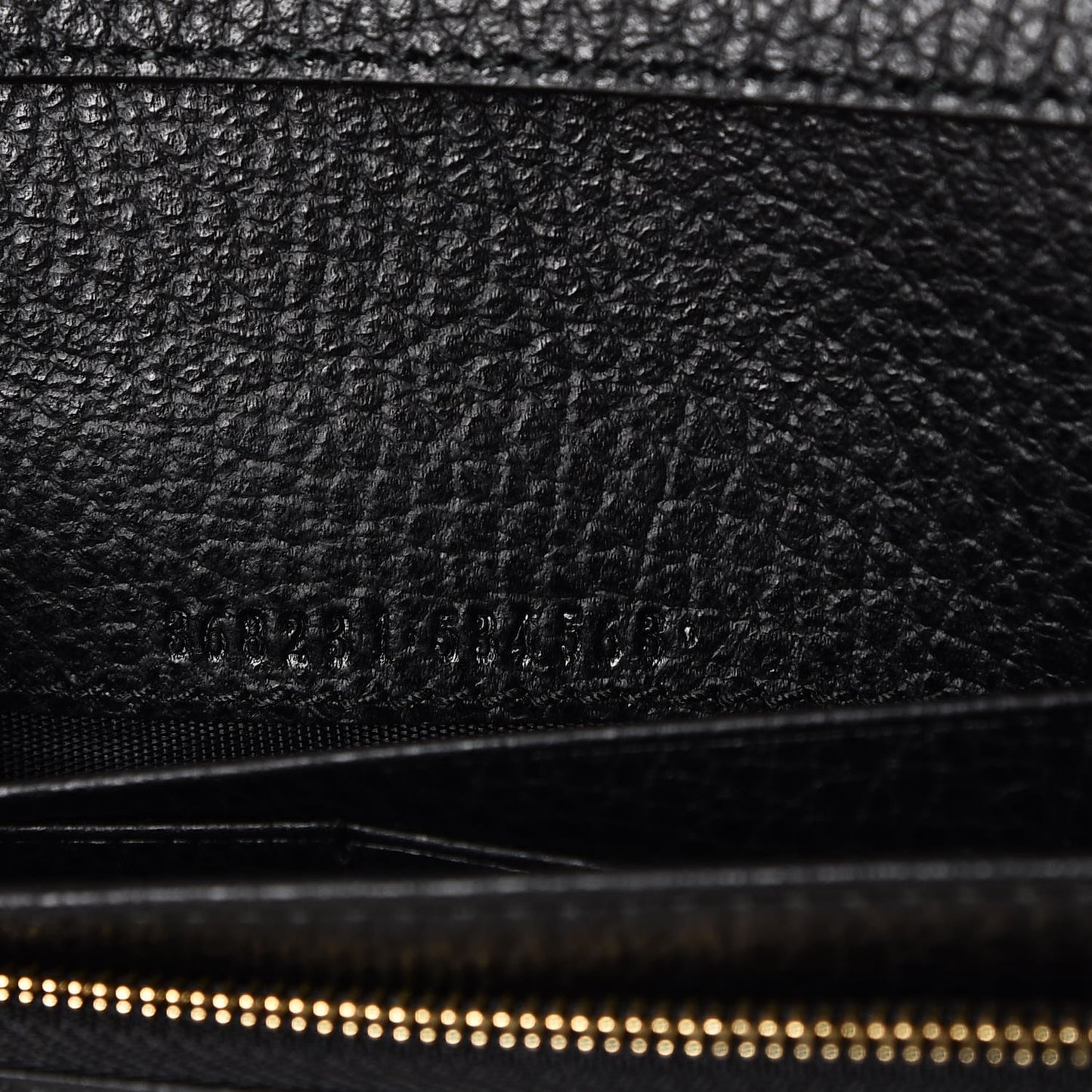 Dollar Calfskin Mini Swing Wallet Bag Black