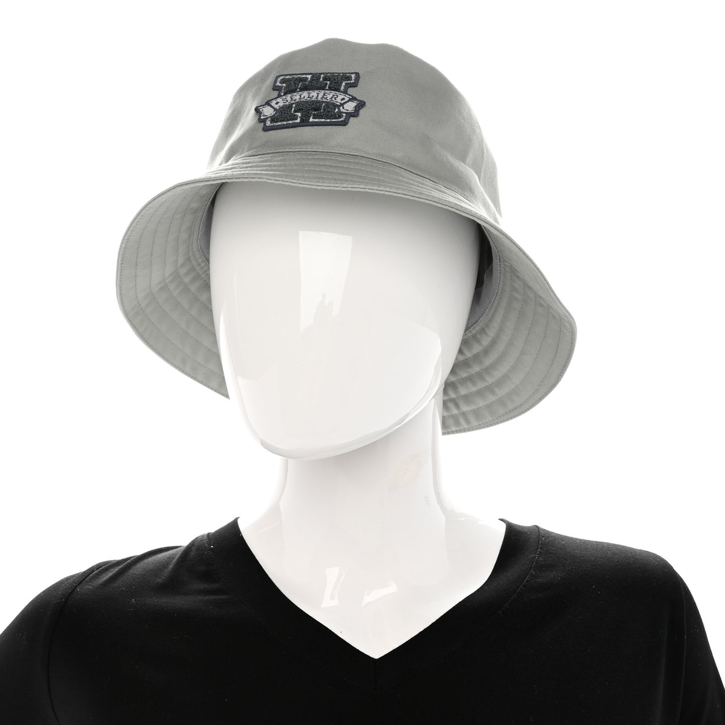 Cotton Harper H Sellier Bucket Hat 58 Gris Glacier