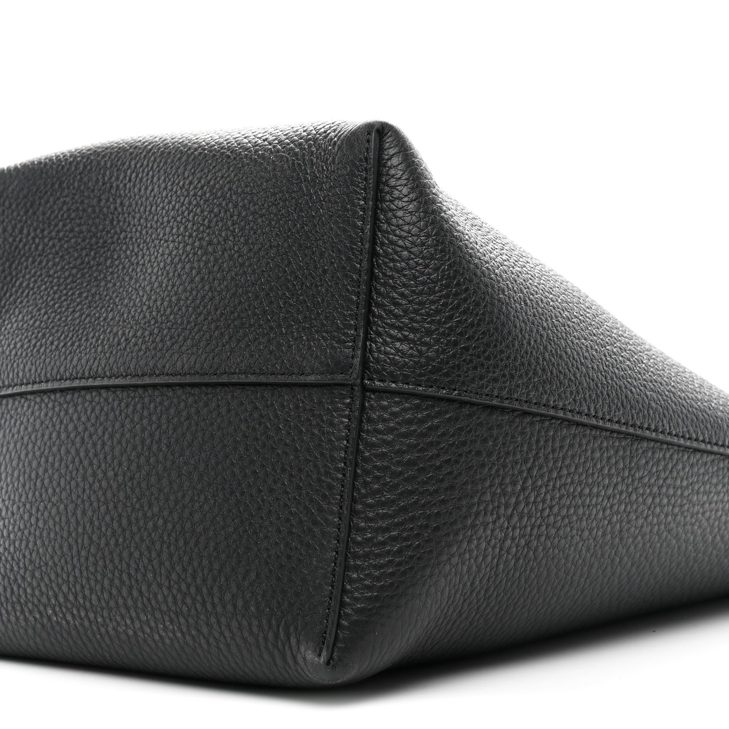 Grained Calfskin Medium N/S Park Tote Black
