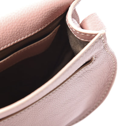 Chloe Grained Calfskin Small Marcie Saddle Bag Anemone Pink 4 of 8