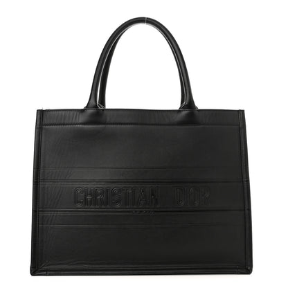 Christian Dior Calfskin Embossed Medium Book Tote Black 1 of 13