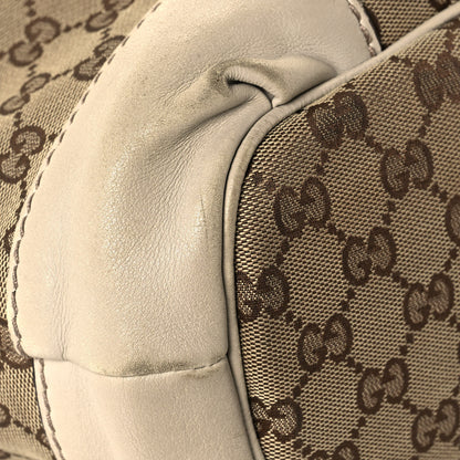 Gucci Monogram Margaux Calfskin Medium Sukey Top Handle Bag Beige Ebony Mystic White 9 of 22
