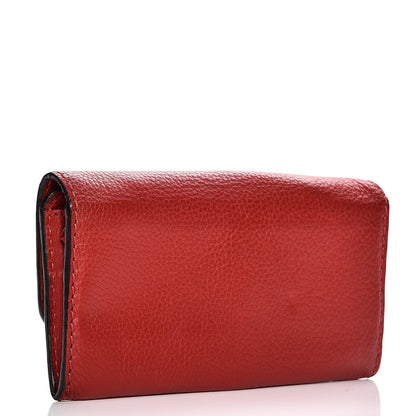 Chloe Calfskin Marcie Continental Flap Wallet Poppy 4 of 8