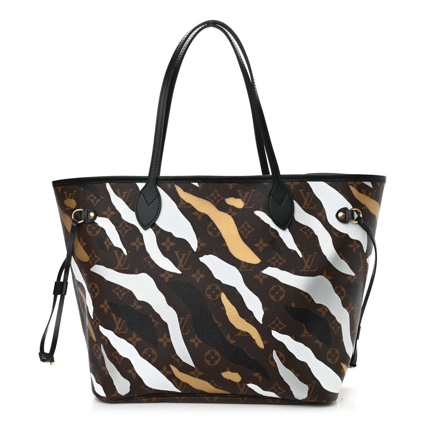 X LOL Monogram Neverfull MM Gold Silver