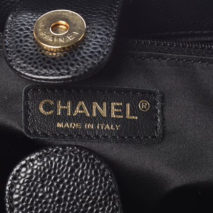 Chanel Caviar Quilted Petit Shopping Tote PST Black 9 of 10