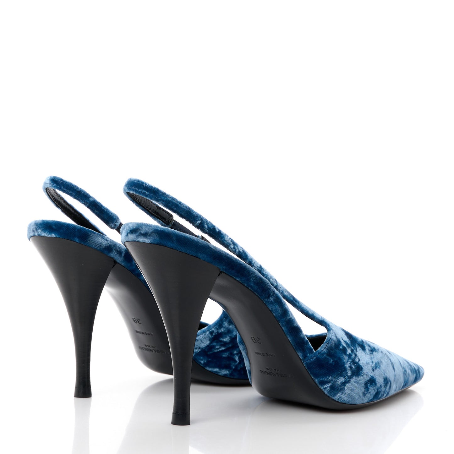 Velvet Tom 90 Dream Slingback Pumps 39 Denim