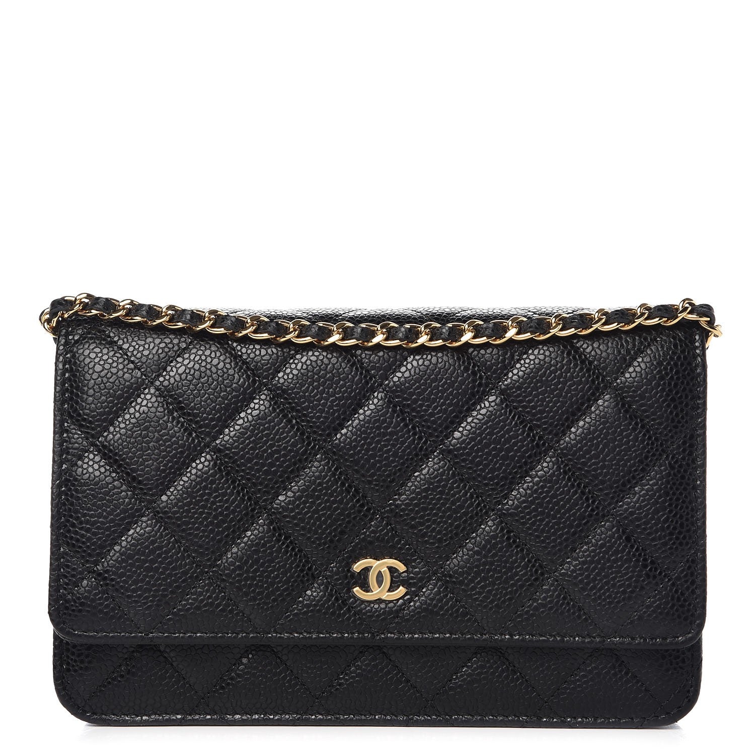 Chanel Caviar Quilted Wallet On Chain WOC Black 1 of 9