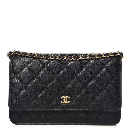 Chanel Caviar Quilted Wallet On Chain WOC Black 1 of 9