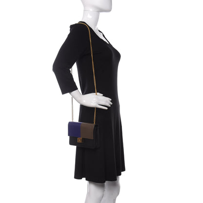 Mulberry Smooth Calfskin Cheyne Clutch Indigo Clay Black 2 of 8
