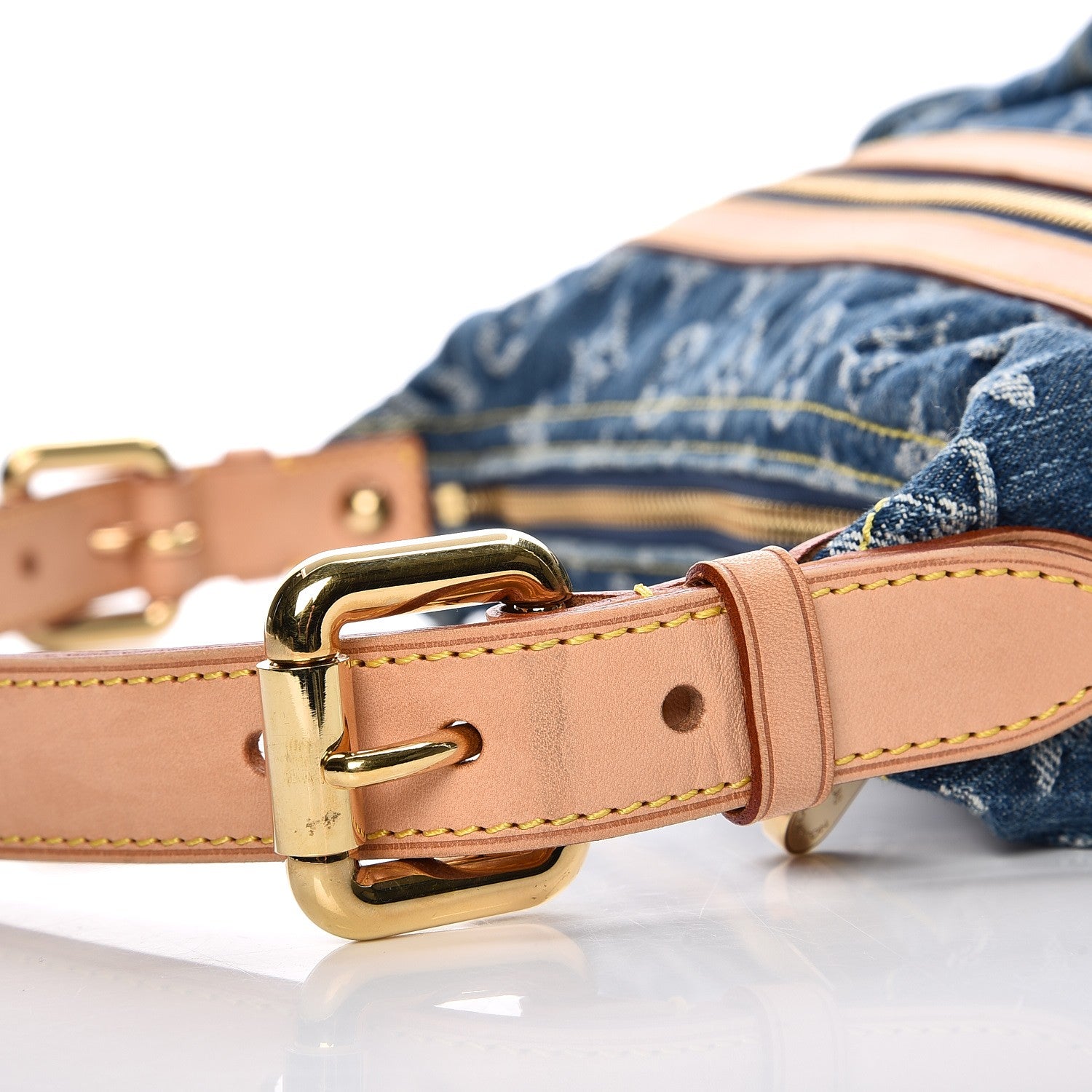 Louis Vuitton Monogram Denim Baggy PM Blue 7 of 9