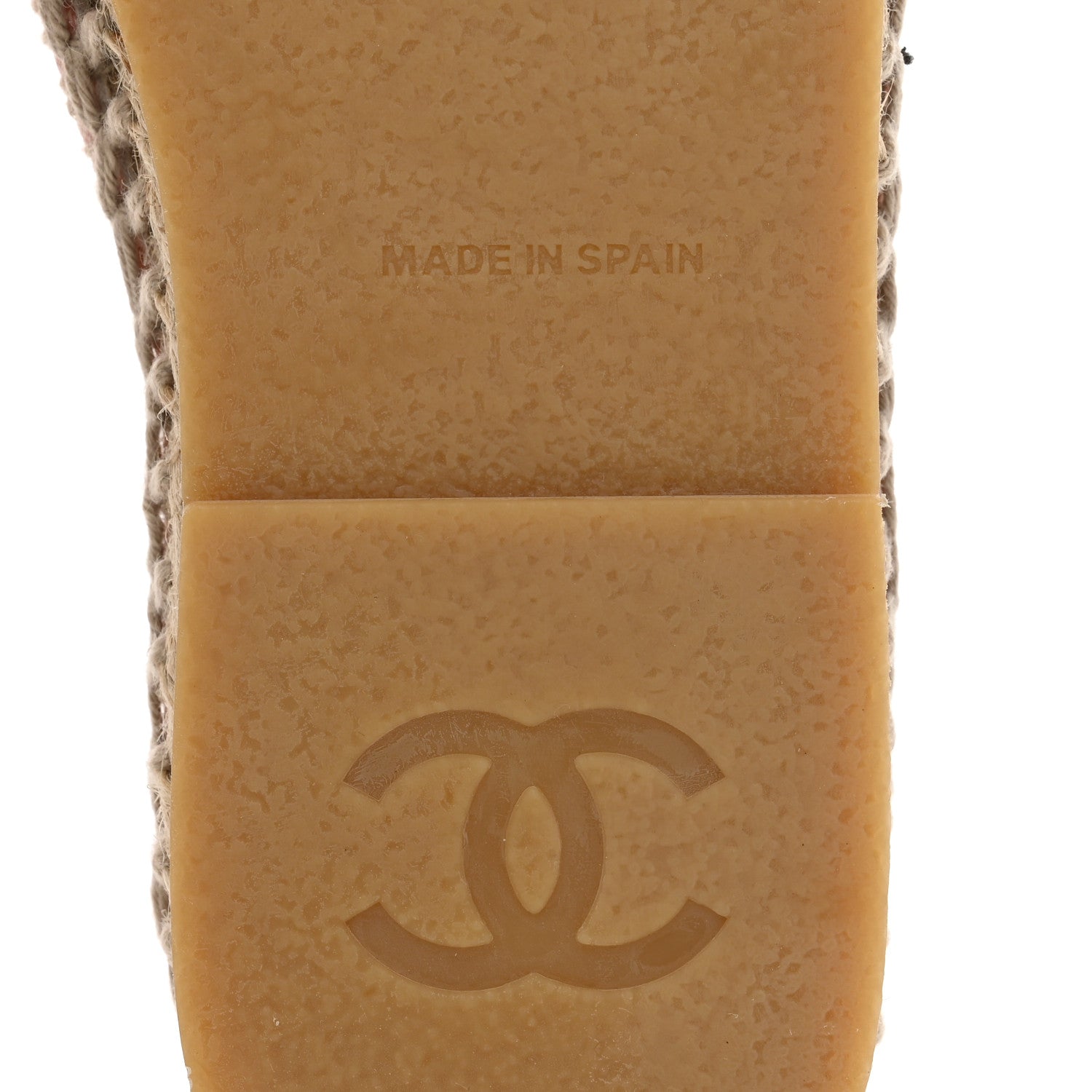 Chanel Denim CC Espadrille Mules 35 Pink Black 6 of 10