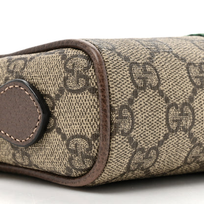 Gucci GG Supreme Monogram Web Mini Ophidia Shoulder Bag Brown 10 of 17
