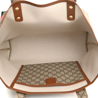 Gucci GG Plus Monogram Medium Signature Web Loop Tote Brown 6 of 10