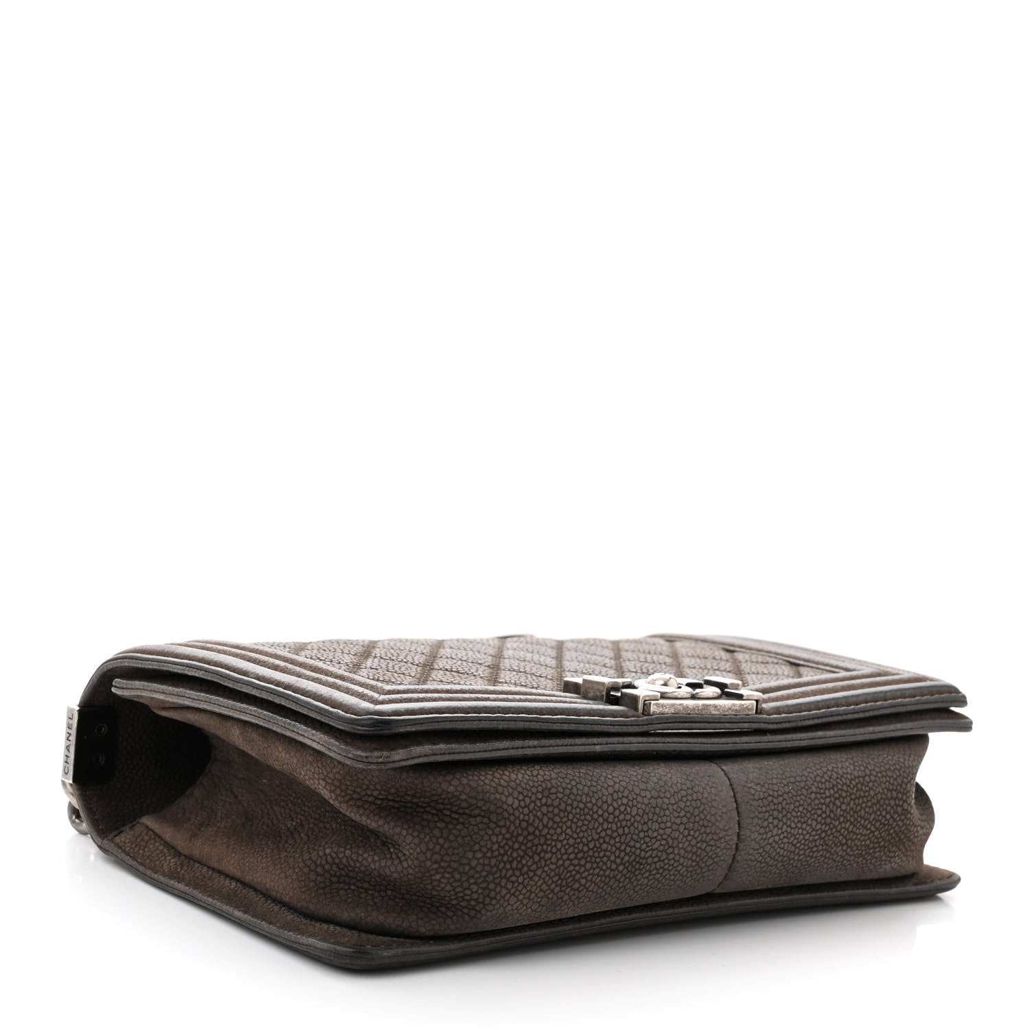 Chanel Iridescent Caviar Quilted Medium Boy Flap Dark Grey 4 of 12