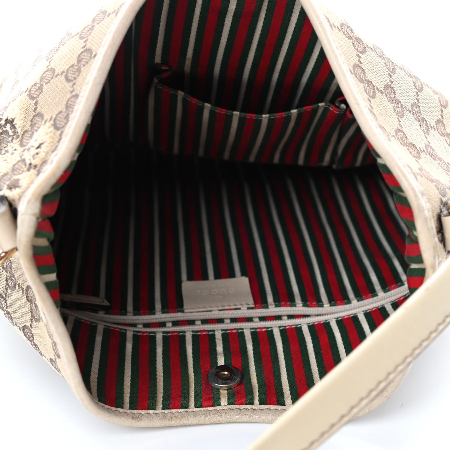 Gucci Monogram Medium New Britt Hobo Off White 4 of 5