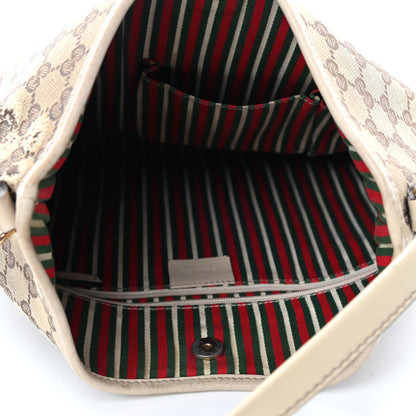 Gucci Monogram Medium New Britt Hobo Off White 4 of 5