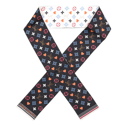 Louis Vuitton Silk Game On Bandeau Black White 1 of 4