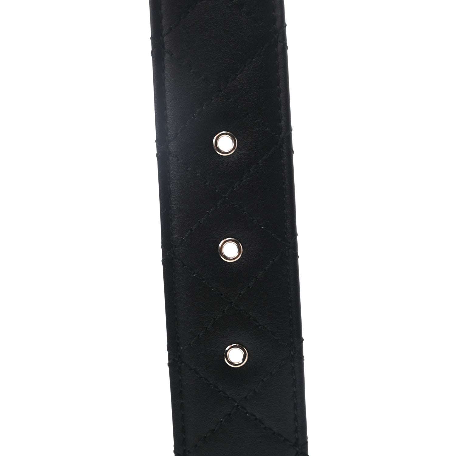 Chanel Calfskin Quilted CC Chain Belt 80 Black 5 of 6