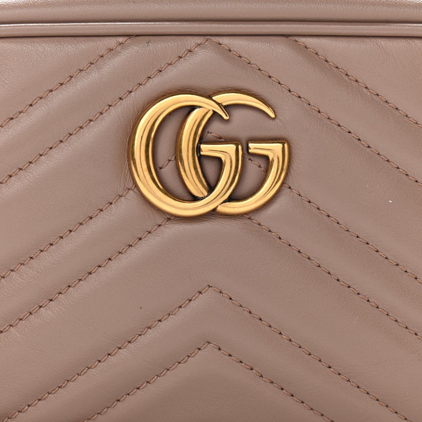 Calfskin Matelasse Mini GG Marmont Chain Shoulder Bag Porcelain Rose