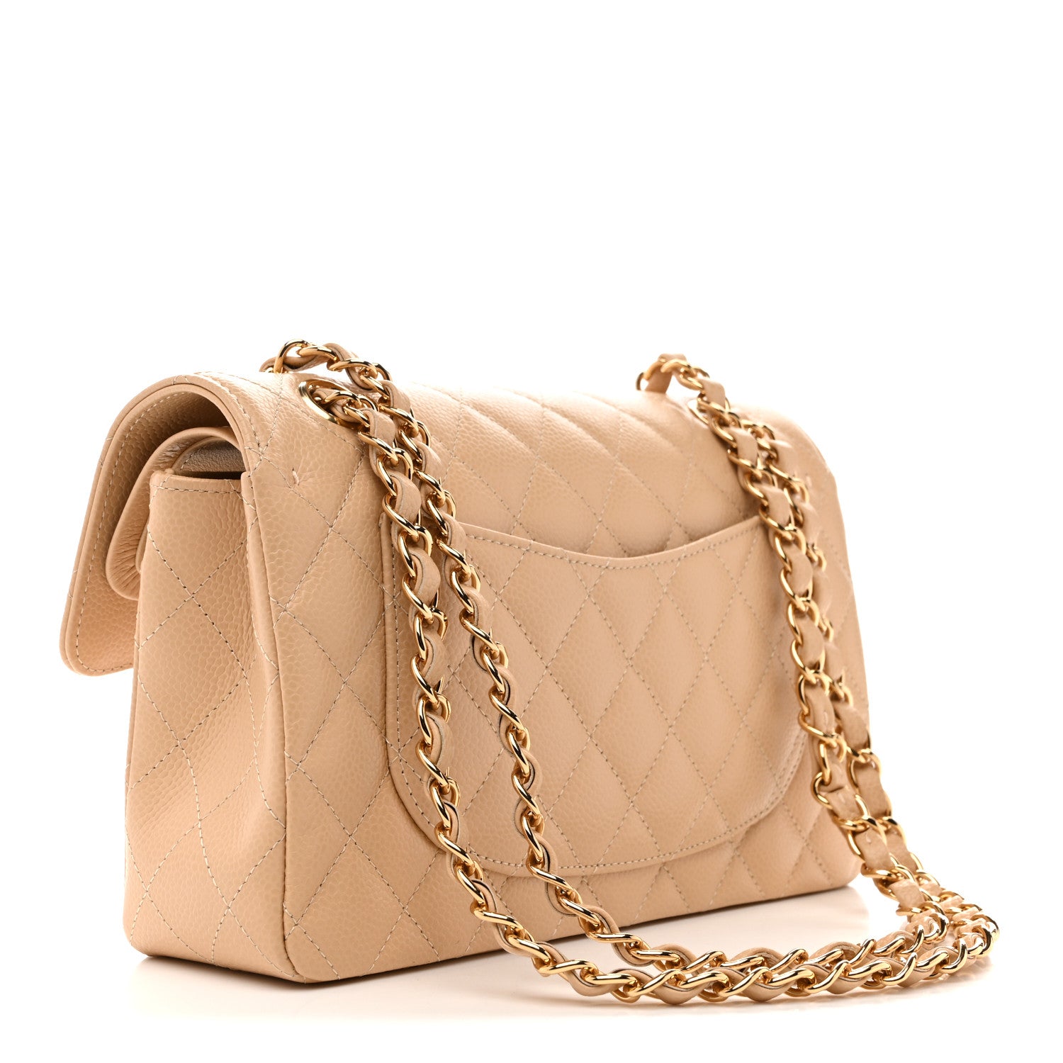 Chanel Caviar Quilted Small Double Flap Beige 3 of 11