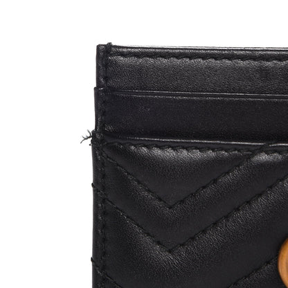 Gucci Calfskin Matelasse GG Marmont Card Holder Black 7 of 8