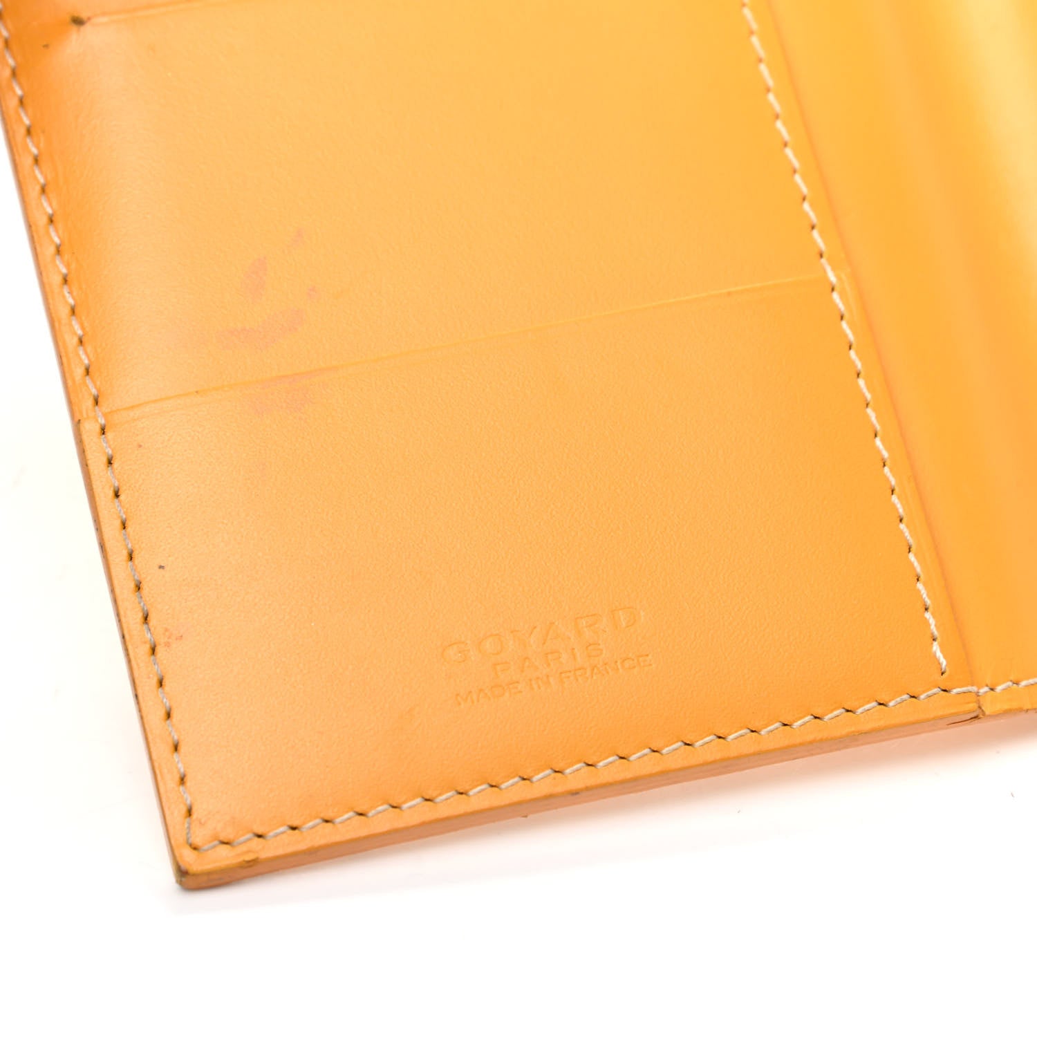 Goyard Goyardine Passport Wallet Yellow 6 of 9