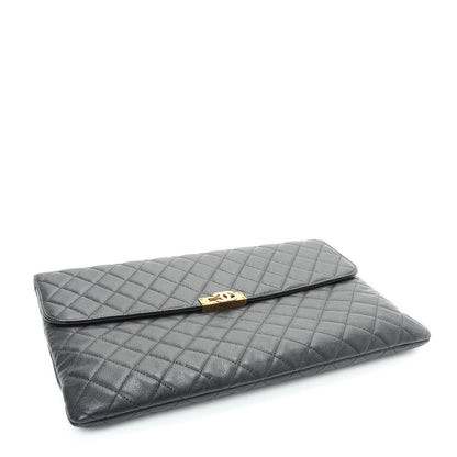 Chanel Caviar Quilted Large Golden Class Pouch Black 4 of 8