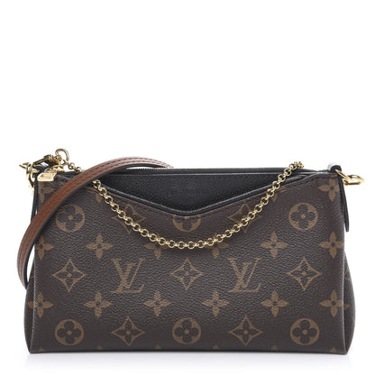 Louis Vuitton Monogram Pallas Clutch Black 1 of 10